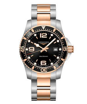Sportowy zegarek na stalowej bransolecie Longines HydroConquest L3.740.3.58.7