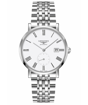 Zegarek z białą tarczą Longines Elegant Automatic L4.812.4.11.6