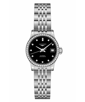 Szwajcarski zegarek z diamentami Longines Record L2.320.0.57.6