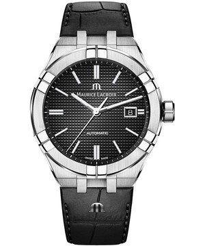 Zegarek męski Maurice Lacroix Aikon Automatic AI6008-SS001-330-1 z czarną tarczą