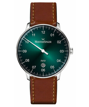 Zegarek męski vintage z zieloną tarczą MeisterSinger