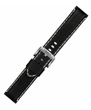 Pasek do zegarka Tissot w kolorze czarnym rozmiar 22 mm