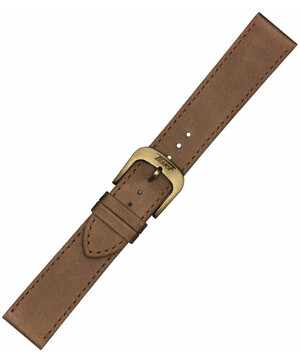 Pasek T600042559 w kolorze brazowym do zegarków Tissot Visodate Quartz