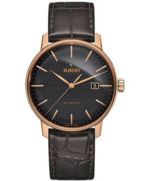 Klasyczny zegarek na brązowym pasku RADO Coupole Classic