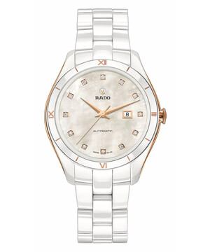 Rado HyperChrome Automatic Diamonds R32033902 zegarek damski biała ceramika high-tech