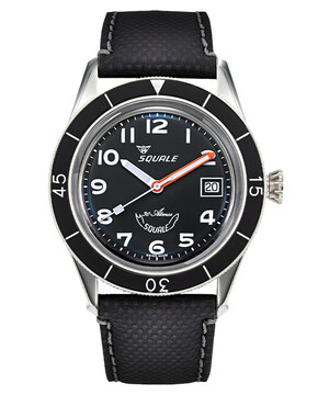 Czarny zegarek nurkowy Squale Sub-39