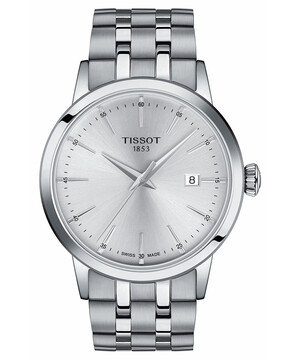 Srebrny zegarek męski Tissot T-Classic