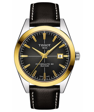 Tissot Gentleman Powermatic 80 Silicium T927.407.46.061.01 zegarek męski z 80-godzinną rezerwą chodu.