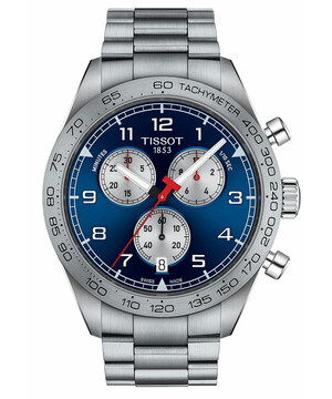 Zegarek sportowy Tissot PRS 516 Chronograph z niebieską tarczą