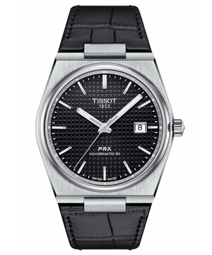 Zegarek Tissot PRX Powermatic 80 na czarnym pasku