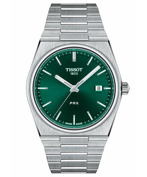 Zegarek Tissot PRX T137.410.11.091.00 z zieloną tarczą