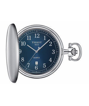 Srebrny zegarek kieszonkowy Tissot Savonette