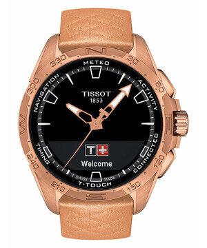 Tissot T-Touch Connect Solar T121.420.46.051.00 zegarek damski hybrydowy smartwatch.