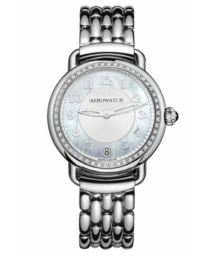 Damski zegarek z diamentami Aerowatch 1942 Lady