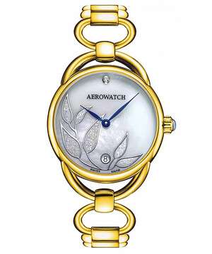 Biżuteryjny zegarek damski Aerowatch Sensual Tea Leaves