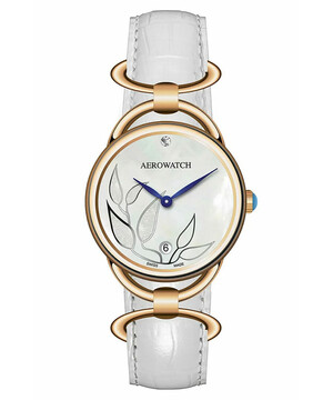 Pozłacany zegarek biżuteryjny 
Aerowatch Sensual Tea Leaves