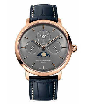 Szwajcarski zegarek z fazami księżyca Frederique Constant Slimline Perpetual Calendar Manufacture