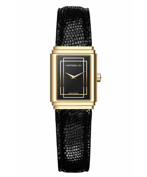 Elegancki zegarek z pozłacaną kopertą Herbelin Art Deco 1925 s