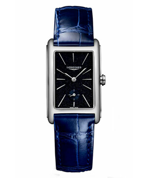 Prostokątny zegarek szwajcarski Longines DolceVita L5.512.4.93.2
