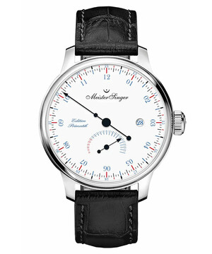 Męski zegarek z białą tarczą MeisterSinger Limited Edition