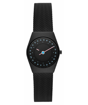 Damski zegarek w czarnym kolorze Skagen Grenen Lille Solar