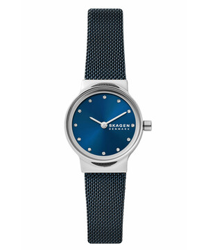 Klasyczny zegarek z niebieska tarczą Skagen Freja SKW3008