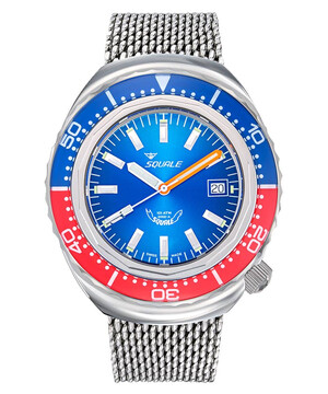 Zegarek męski do nurkowania Squale 2002 Blue-Red
