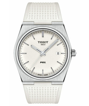 Męski zegarek na gumowym pasku Tissot PRX