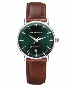 Męski zegarek Herbelin Inspiration z zieloną tarczą
