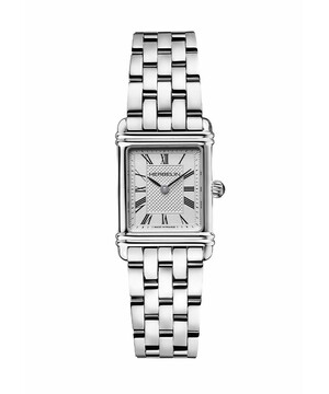 Prostokątny zegarek damski Herbelin Art Deco na bransolecie z rzymskimi indeksami