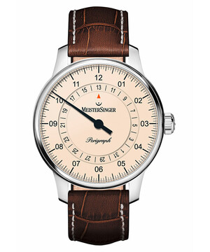 Klasyczny zegarek męski z jedną wskazówką MeisterSinger Perigraph