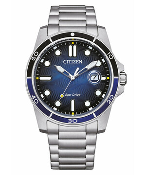Zegarek męski nurkowy Citizen z niebieską tarczą