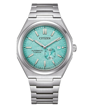 Automatyczny zegarek Citizen Super Titanium Mechanical z zieloną tarczą