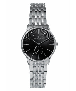 Continental 17201-LT101430 zegarek damski z czarną zdobioną tarczą