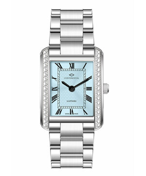 Prostokątny zegarek damski Continental na bransolecie