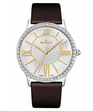 Damski zegarek Delbana z kryształkami Swarovskiego
