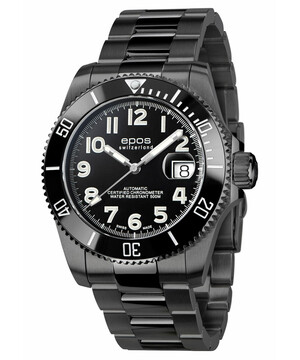 Limitowany zegarek Epos Sportive Diver Titanium COSC Limited Edition 3504.138.85.35.95 na bransolecie