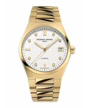 Złoty zegarek z diamentami 
Frederique Constant Highlife Ladies Automatic