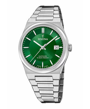 Męski zegarek Festina z zieloną tarczą