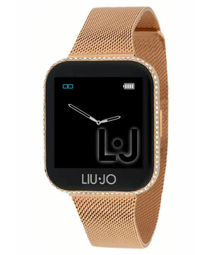 Damski zegarek pozłacany Smartwatch Liu Jo na stalowej bransolecie