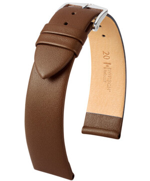 Pasek do zegarka Hirsch Italocalf kolor brązowy 18 mm