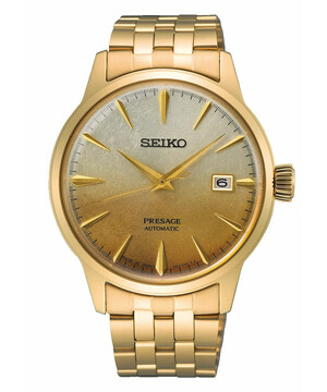 Męski zegarek Seiko w kolorze złotym PVD