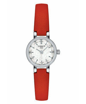 Zegarek damski na czerwonym pasku Tissot Lovely