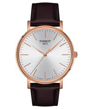 Klasyczny zegarek męski z pozłacaną kopertą Tissot