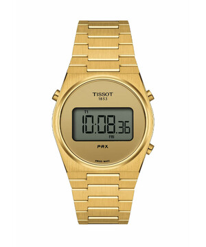 Zegarek elektroniczny Tissot PRX Digital w kolorze złotym