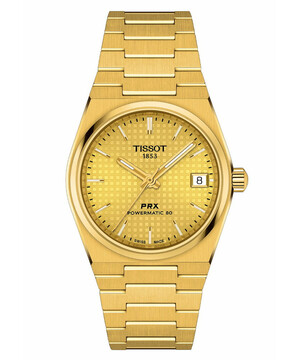 Pozłacany zegarek Tissot na bransolecie