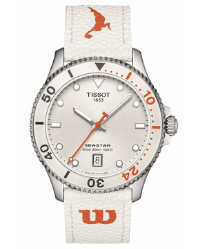 Zegarek Tissot x Wilson na białym pasku