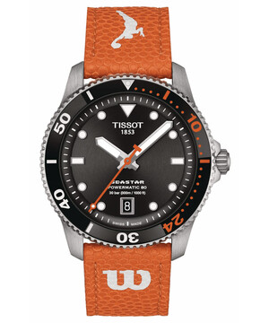 Zegarek Tissot x Wilson na pomarańczowym pasku