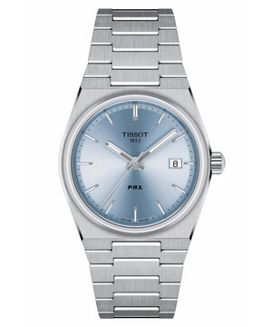 Tissot PRX T137.210.11.351.00 zegarek z błękitną tarczą