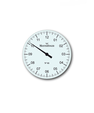 Zegar ścienny WU18 w rozmiarze 18 cm, kolor biały.